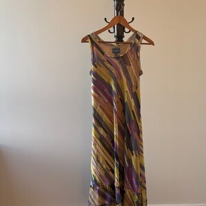 Multicolor Sleeveless Maxi Dress